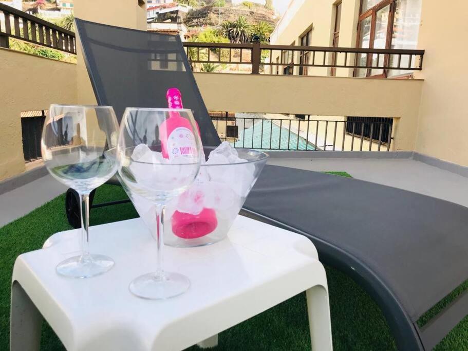 Estudio Con Amplia Terraza En Puerto De La Cruz Kültér fotó