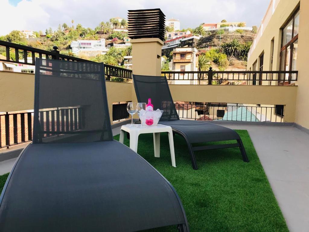 Estudio Con Amplia Terraza En Puerto De La Cruz Kültér fotó