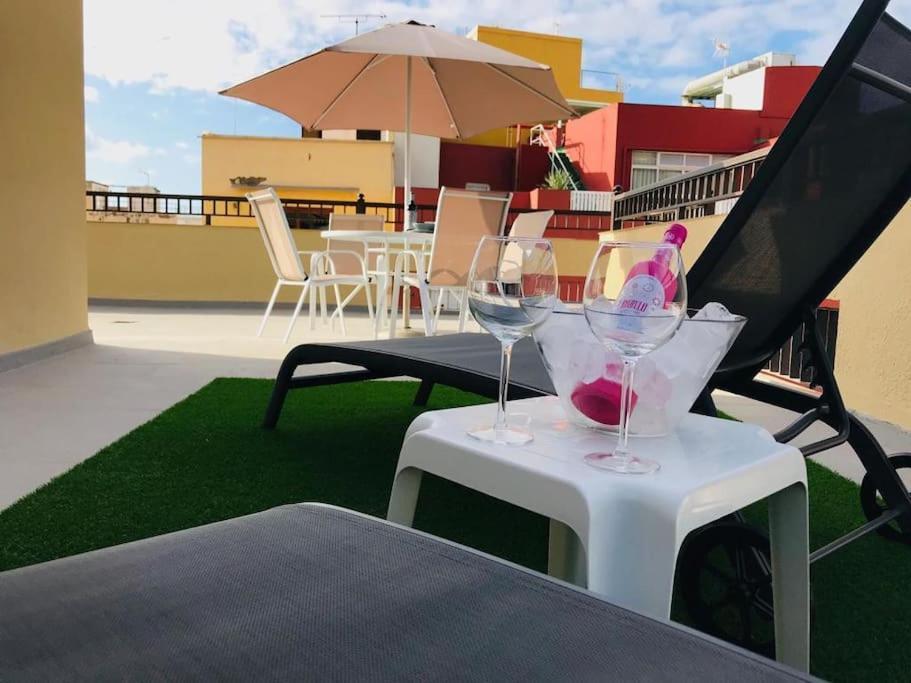 Estudio Con Amplia Terraza En Puerto De La Cruz Kültér fotó